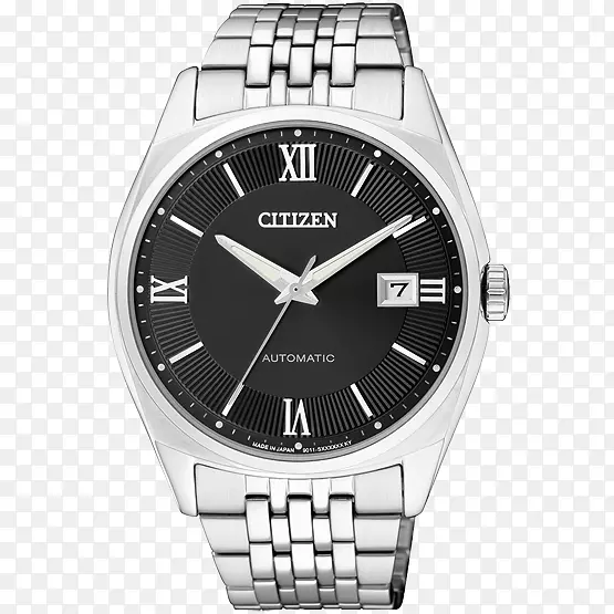 市民手表市民持股运动钟表市民手表银色黑色男性手表