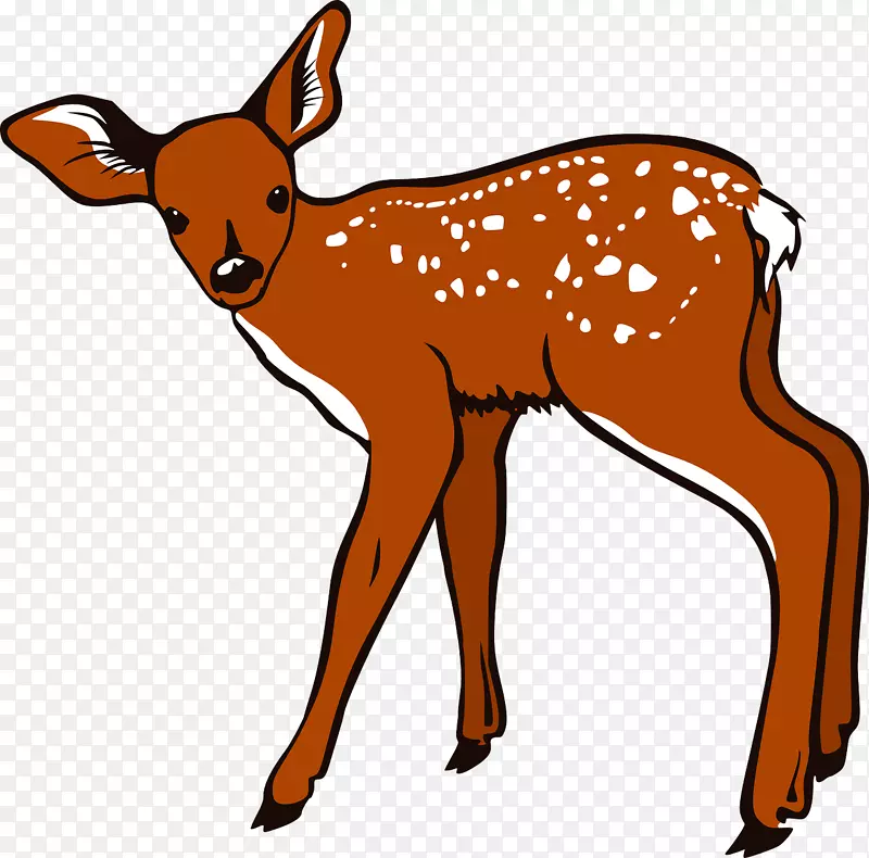 鹿下载剪辑艺术-棕色鹿