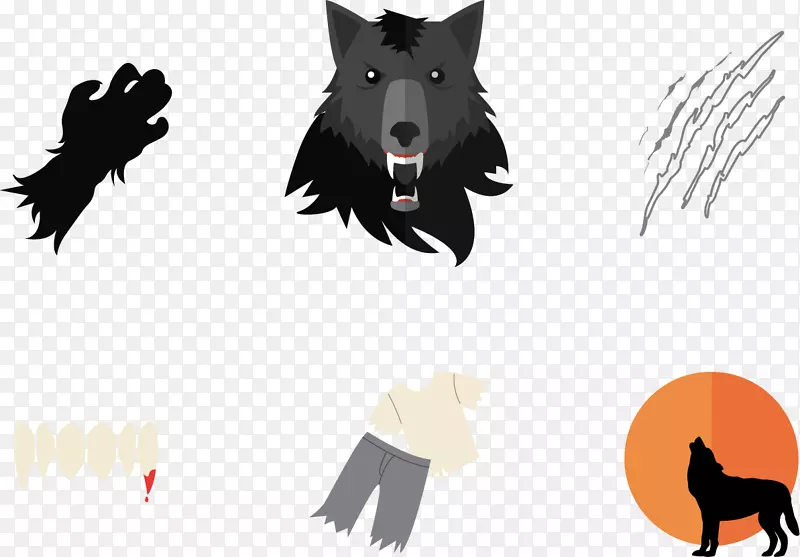 狗狼人插图-创意狼人
