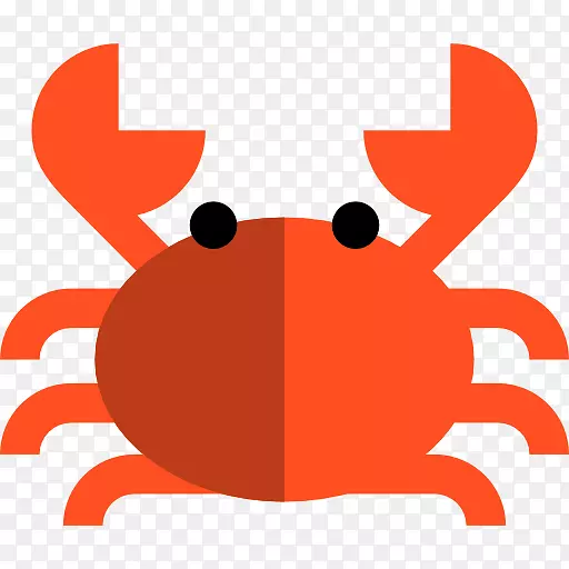 螃蟹食物可伸缩图形图标蟹