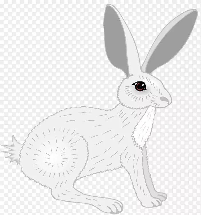 国内兔白兔线艺术-形象兔