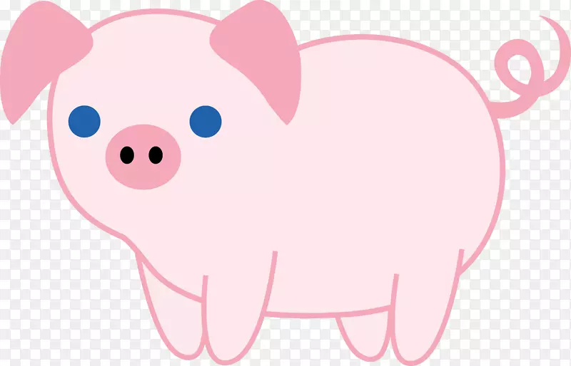 家猪可爱剪贴画-可爱的猪剪贴画