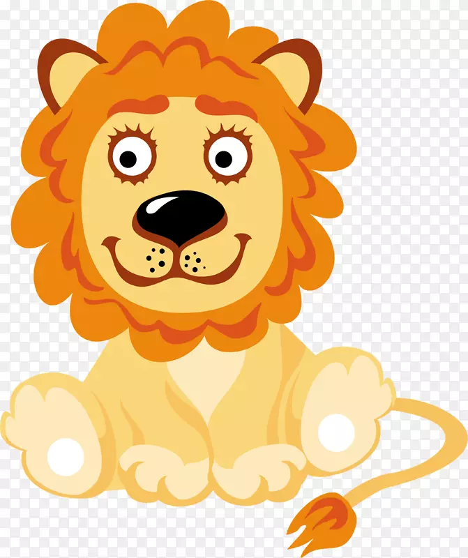 玩具摄影剪贴画-卡通狮子