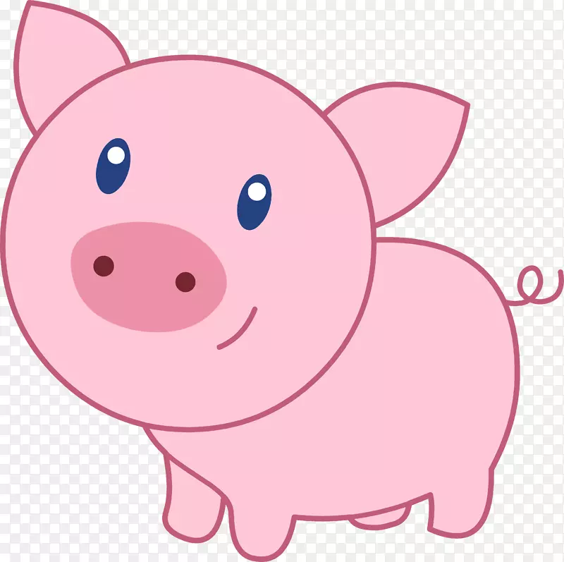 家猪剪贴画-可爱的猪剪贴画