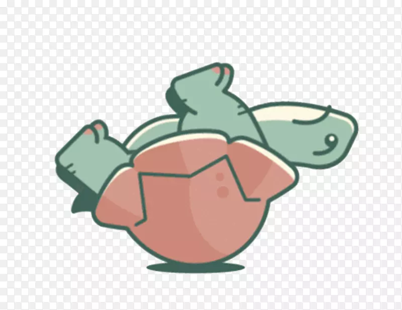 海龟动画插图-彩绘海龟