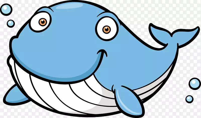 蓝鲸剪贴画卡通鲸