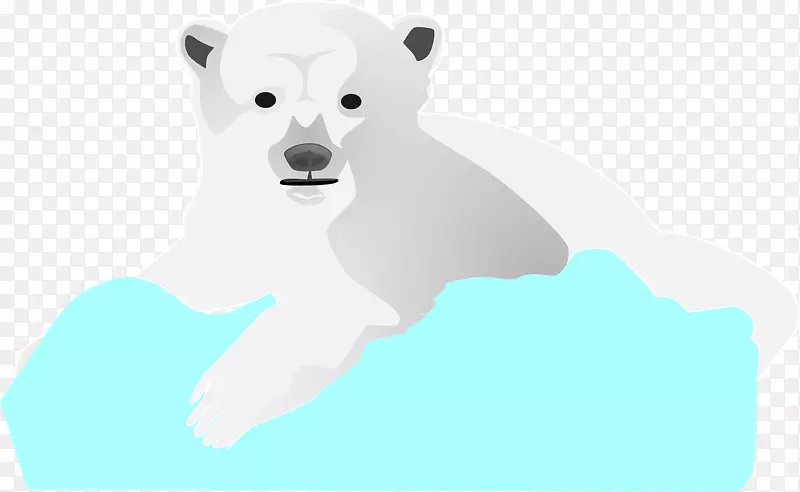 北极熊狗图-白色北极熊