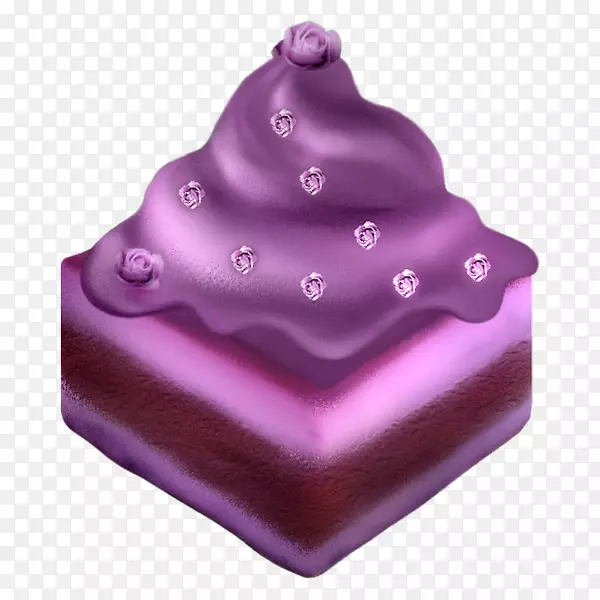 马铃薯蛋糕.手绘紫色土豆蛋糕
