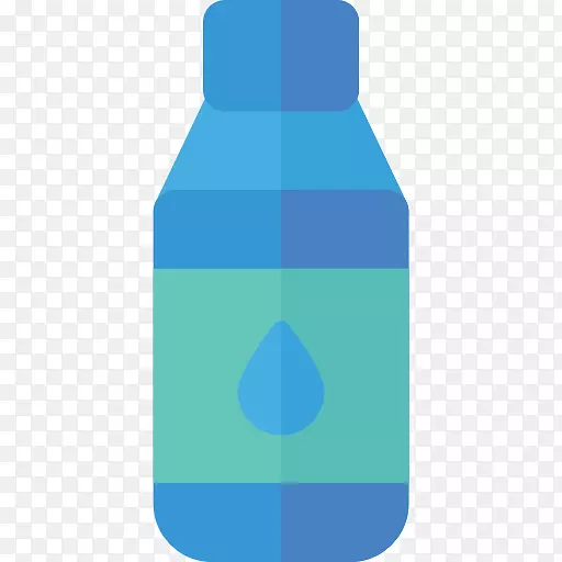 水瓶玻璃瓶塑料瓶蓝色水瓶
