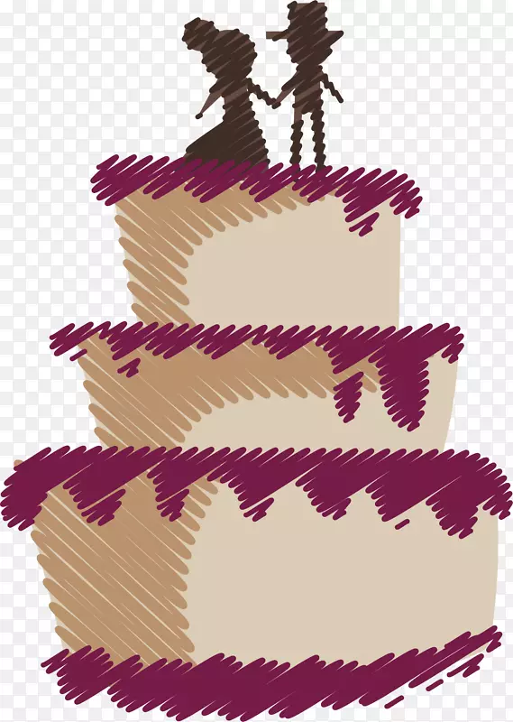 蛋形蛋糕结婚蛋糕塔特-涂鸦婚礼蛋糕