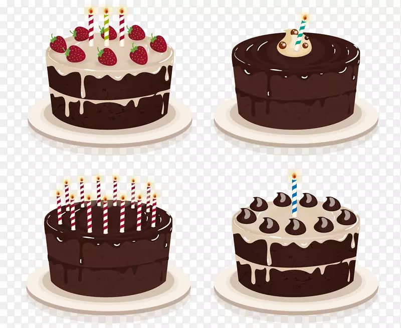 生日蛋糕纸杯蛋糕巧克力蛋糕托-4美味巧克力蛋糕材料