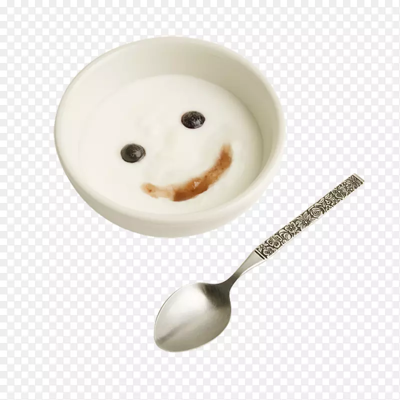 汤匙笑脸碗-笑脸酸奶