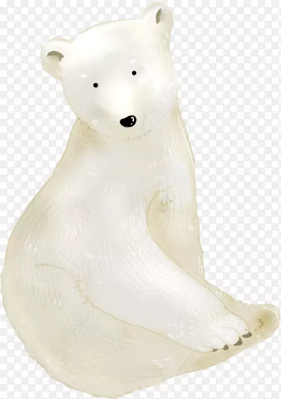 北极熊可爱的北极熊
