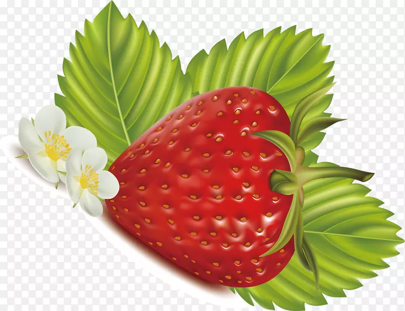 草莓装饰图案