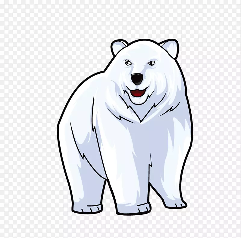 北极熊卡通-北极熊