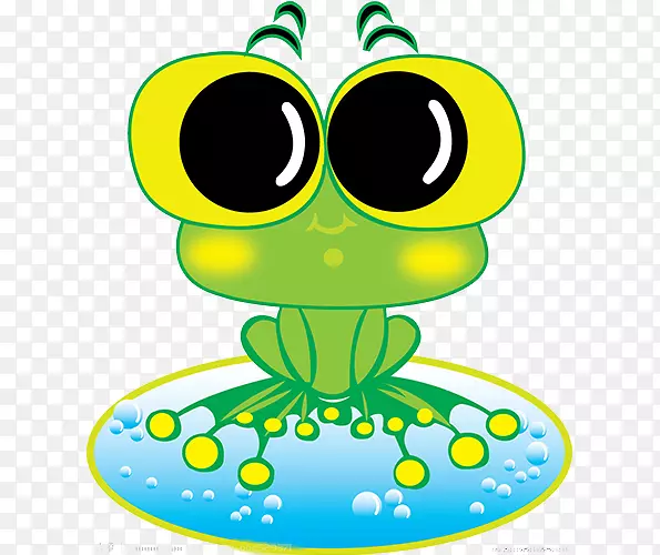 青蛙卡通可爱-可爱的绿色小青蛙