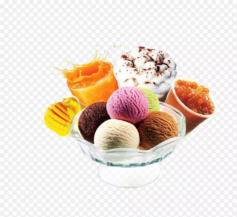 冰淇淋锥勺冰淇淋蛋糕-PNG冰淇淋