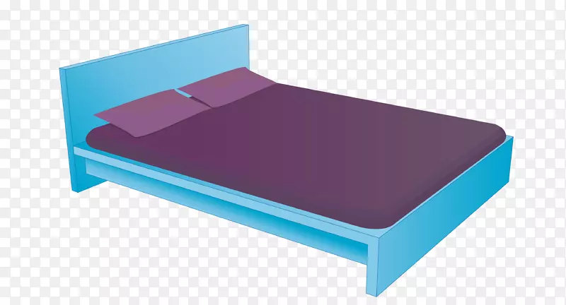 床家具.蓝色床