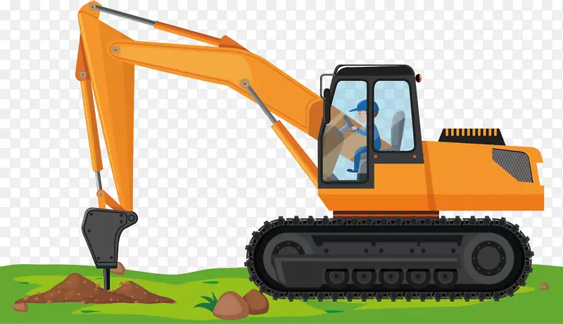 重型设备建筑工程车辆挖掘机挖掘机