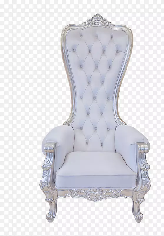 桌椅，王座，安妮女王式家具-白色椅子