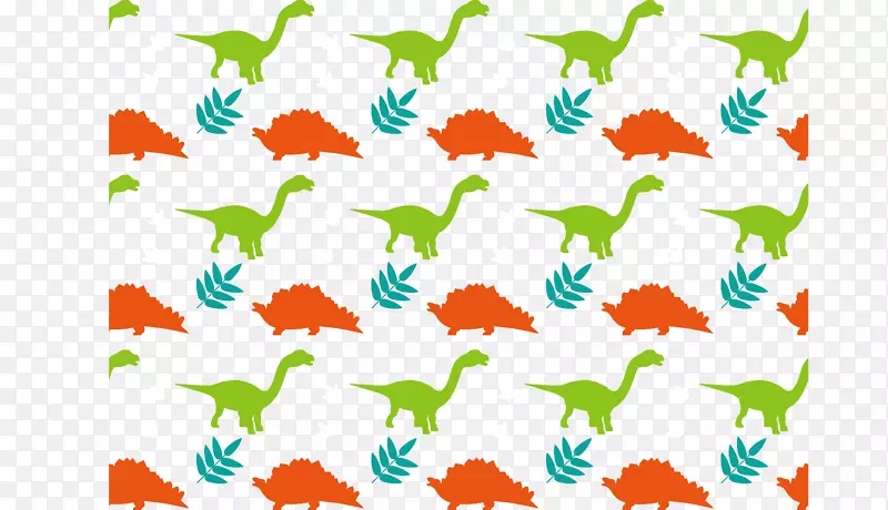恐龙脚印保留-卡通恐龙