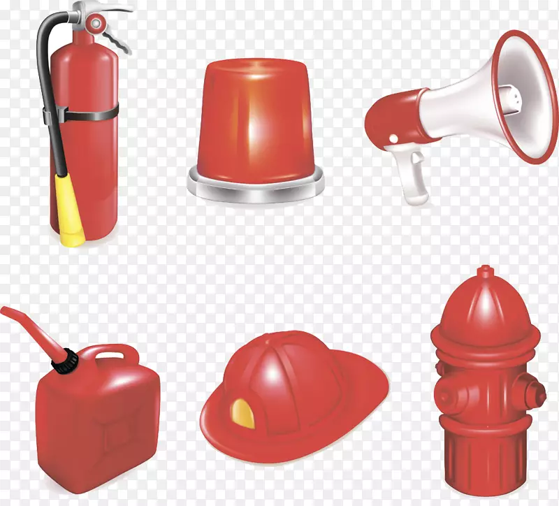消防队员消防设备制造商协会剪贴画灭火器和消防栓形象