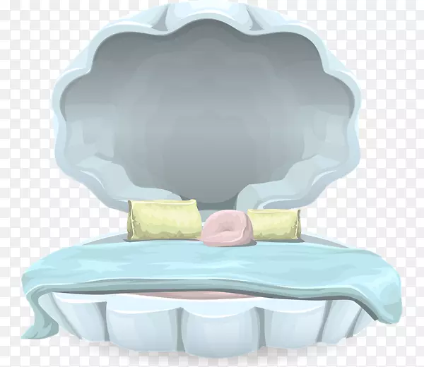 蛤蜊卧室床头柜床垫-贝壳床