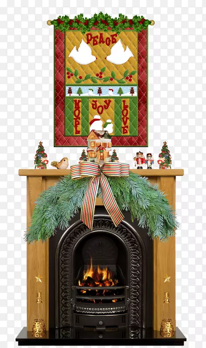 圣诞炉壁炉-圣诞炉