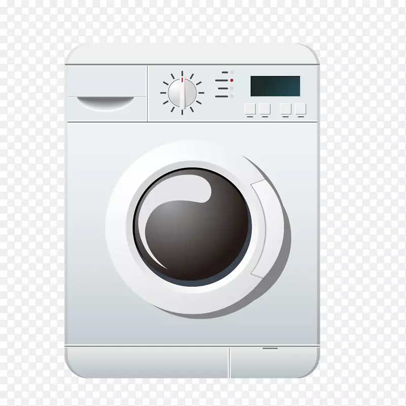 洗衣机烘干机清洁.白色洗衣机图像