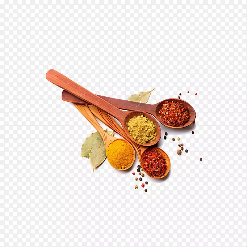 印度菜辣椒粉调味汤匙配料