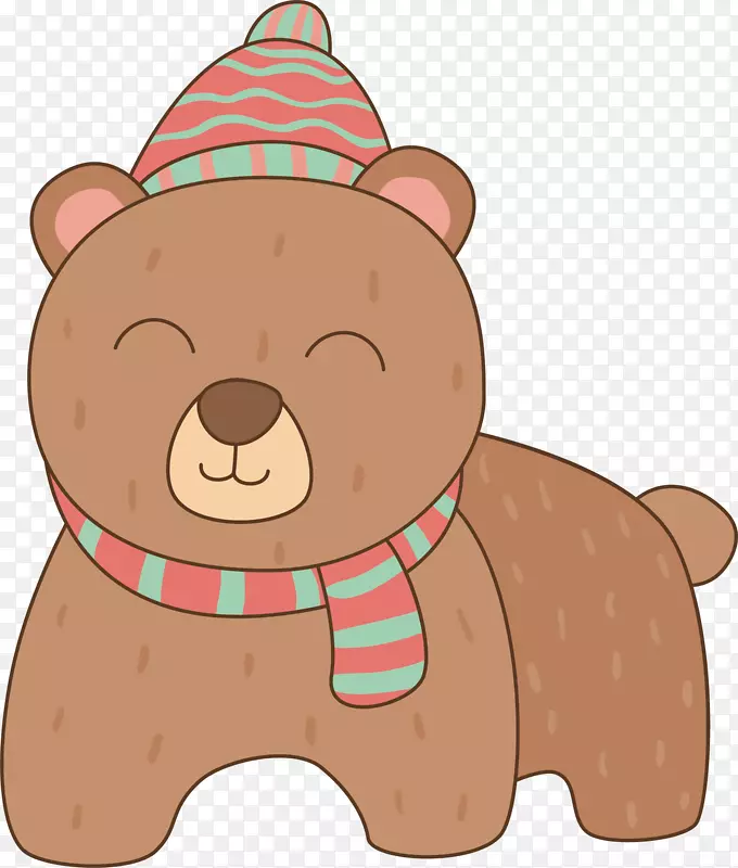 绘制卡通-棕熊