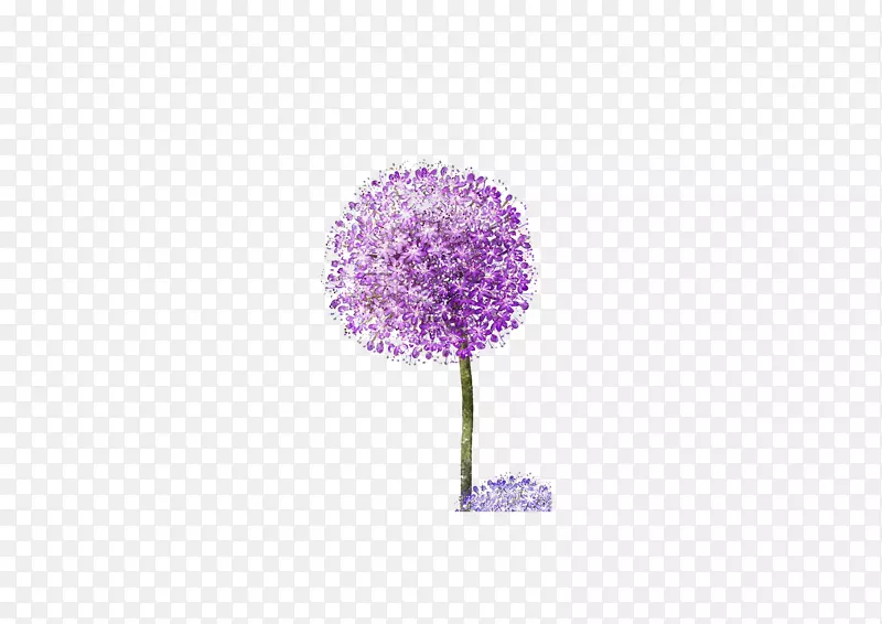 蒲公英紫色壁纸-紫色蒲公英