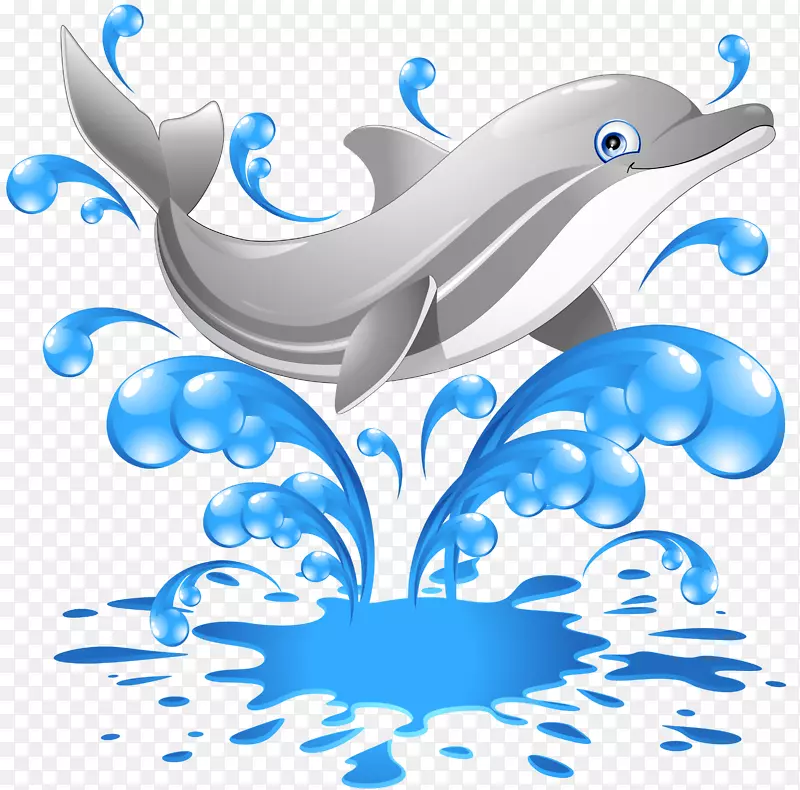 海豚动画剪贴画-海豚
