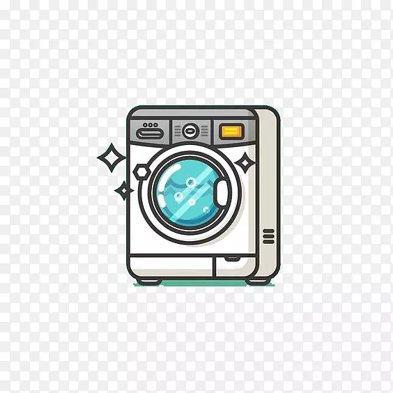 洗衣机毛巾卡通洗衣机