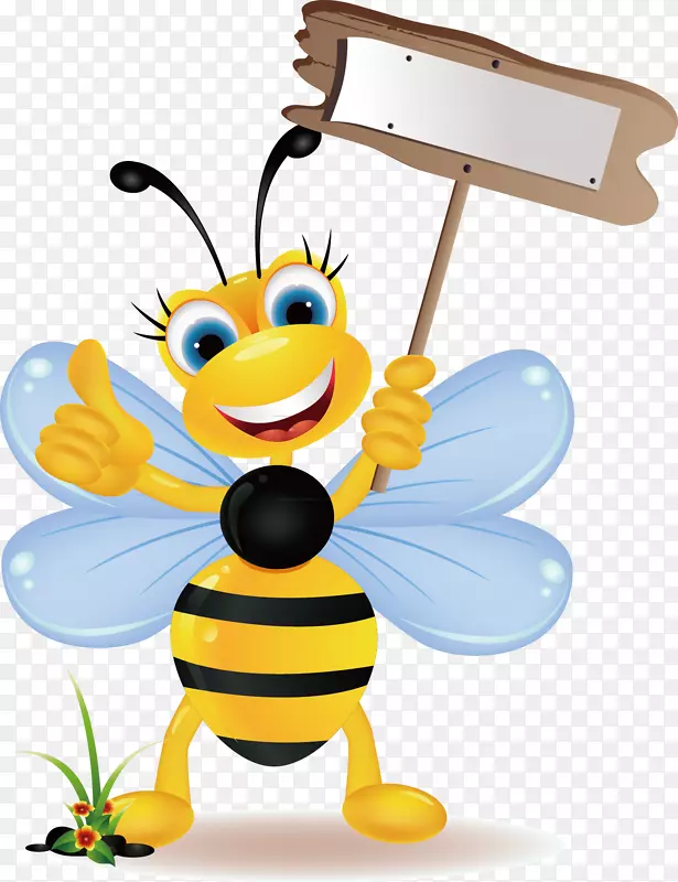 大黄蜂摄影剪贴画-可爱的蜜蜂