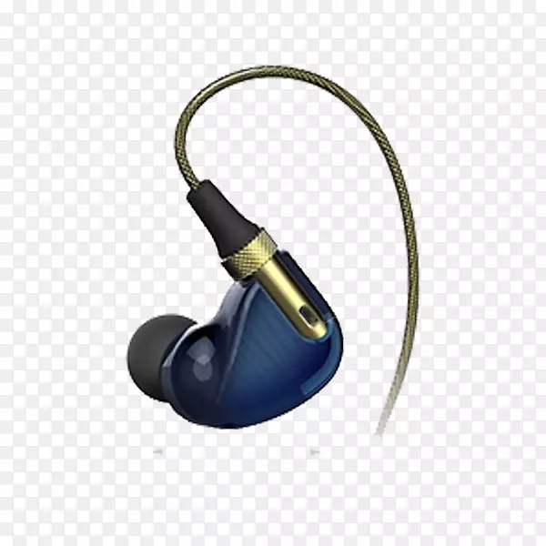 耳机，麦克风u30a4u30e4u30fcu30e2u30cbu30bfu30fc声音JVC Kenwood控股公司。-蓝色耳机