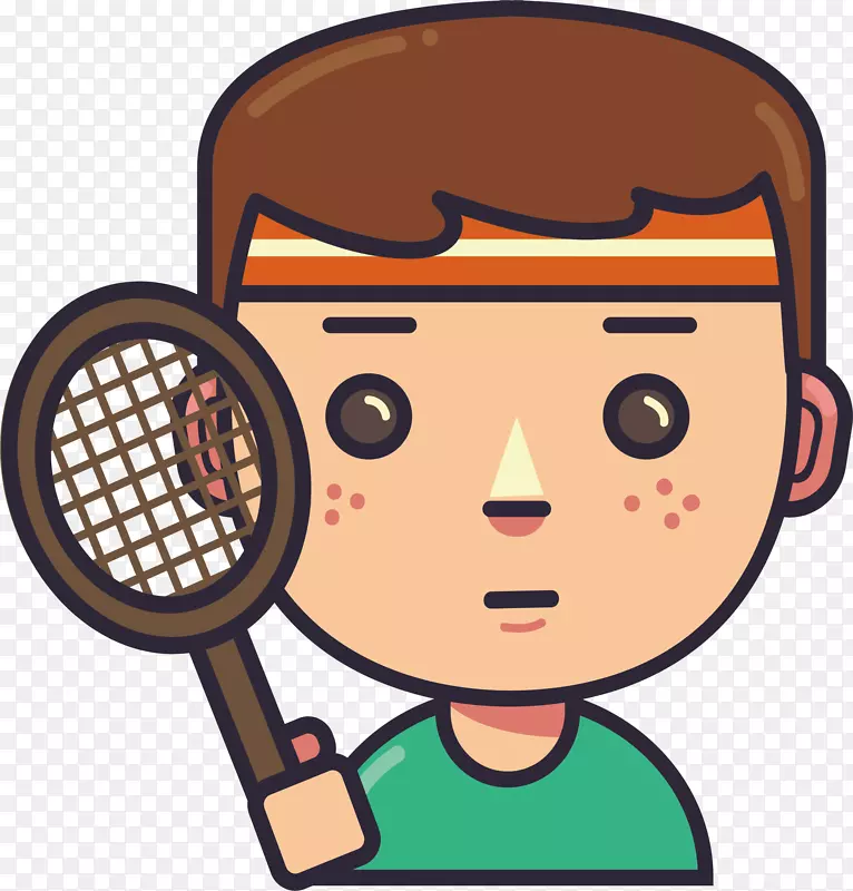 网球拍-网球运动员