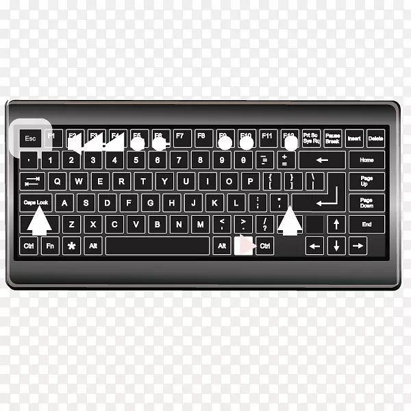 计算机键盘空格键数字键盘键入键盘