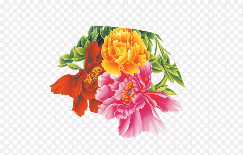 牡丹花设计-牡丹