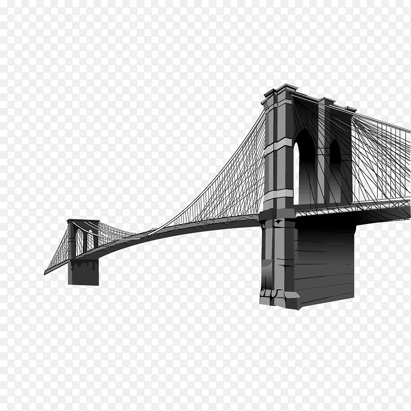 布鲁克林桥剪贴画-Sola桥元素