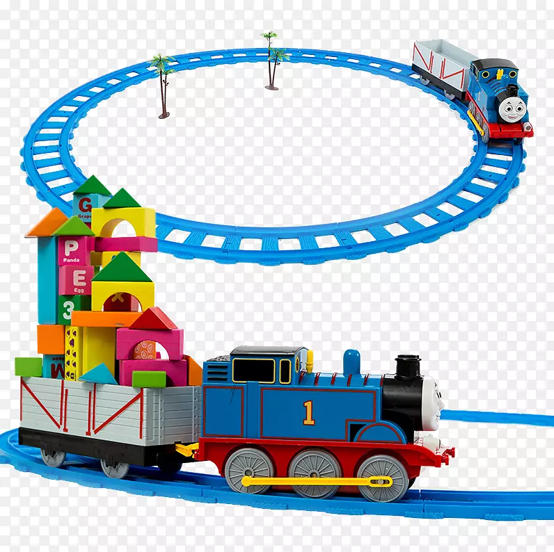 玩具积木列车