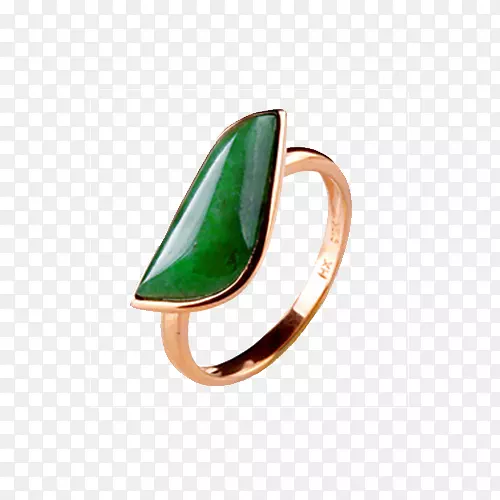 翡翠戒指设计师-色彩迷人的货物翡翠戒指