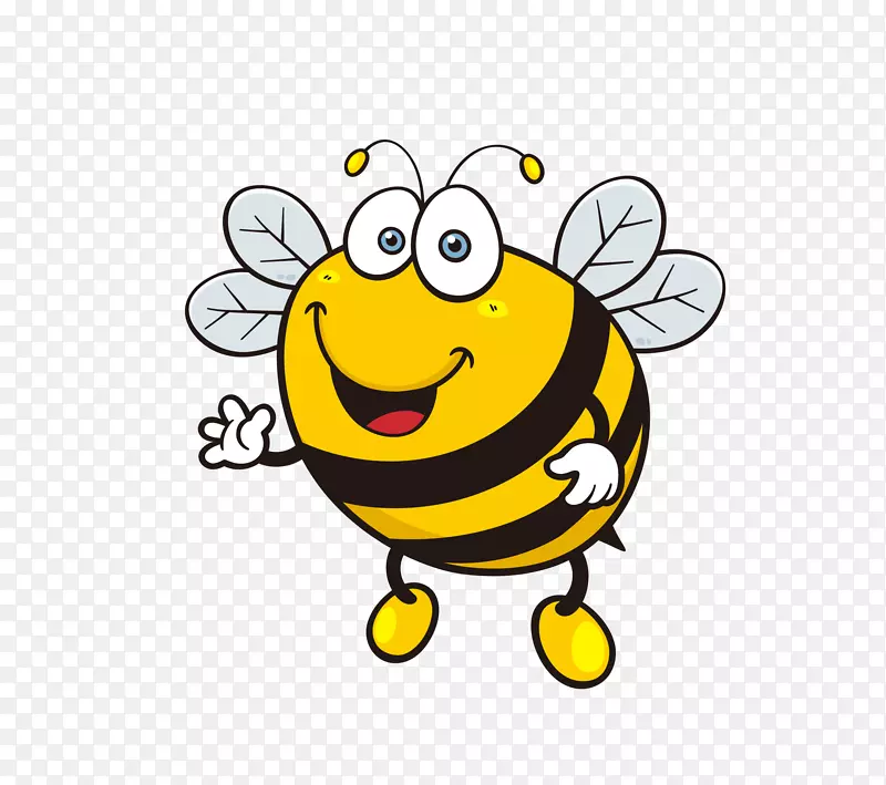 蜂群插图-免费剪贴画-蜜蜂
