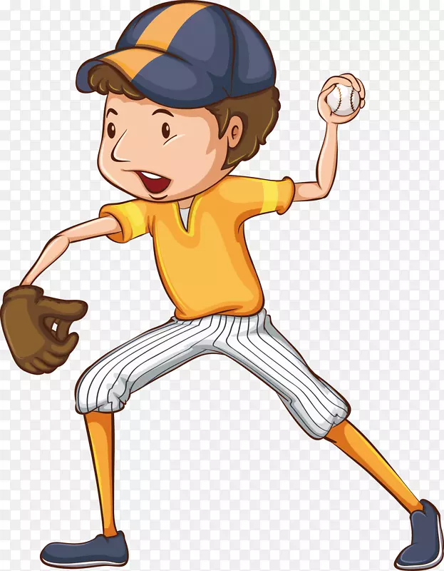 棒球绘图员插图-青年棒球公开赛