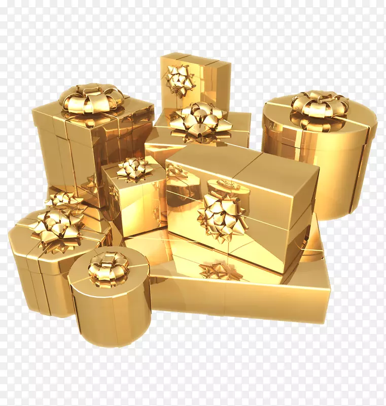 金纸生日盒-金盒