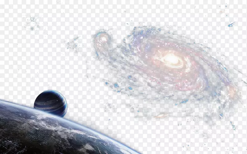 摄影天空文字海报壁纸-太空螺旋星系