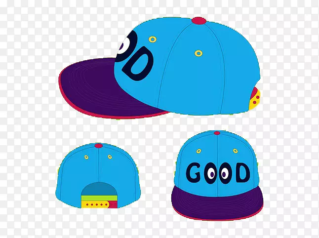 棒球帽朝圣者帽子-蓝色棒球帽