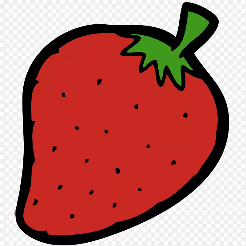 冰沙草莓短蛋糕水果夹艺术-红色草莓