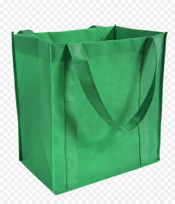 手提包，可重复使用的购物袋，帆布-绿色帆布购物袋