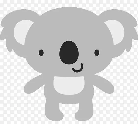 考拉熊剪贴画免费可爱卡通考拉材料